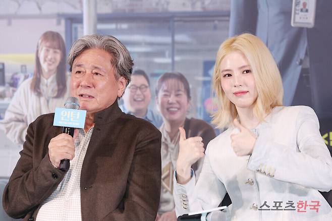 영화 '인턴' 언론시사회에 참석한 배우 최민식, 한소희. 2026.9.4 ⓒ이혜영 기자 lhy@hankooki.com