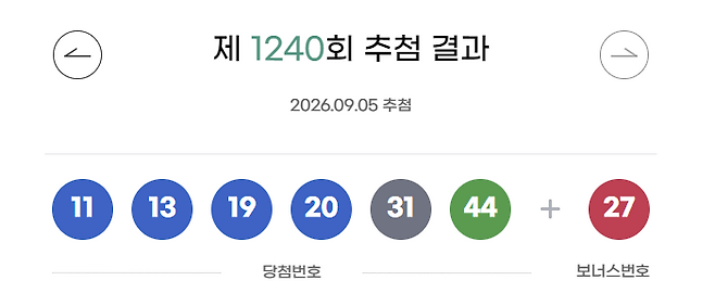 동행복권 홈페이지 갈무리