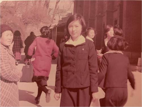 중학교 입학식 때 김현아 교수 [본인 제공]