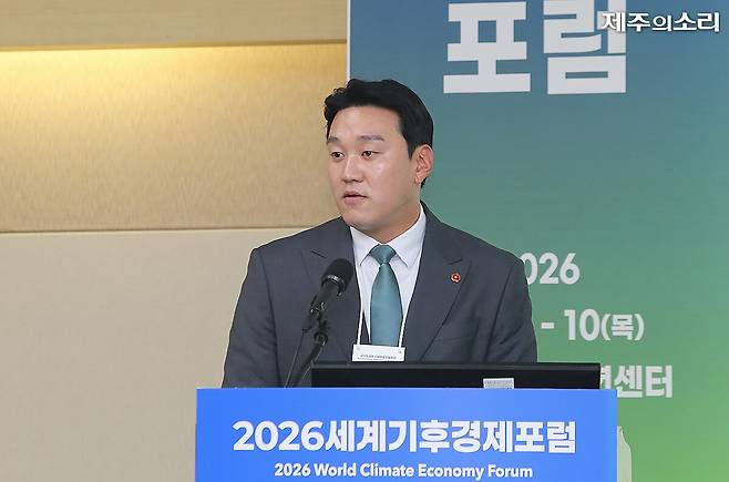 김기환 위원장이 기후위기 대응 관련 조례(안) 발의를 준비중이라고 말하고 있다.
