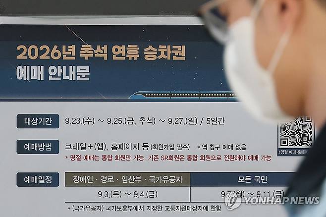 추석 명절 승차권 예매 [연합뉴스 자료사진]