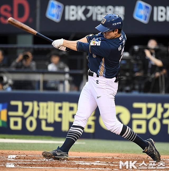 12일 두산전에서 존재감을 드러낸 박민우. 사진=천정환 기자