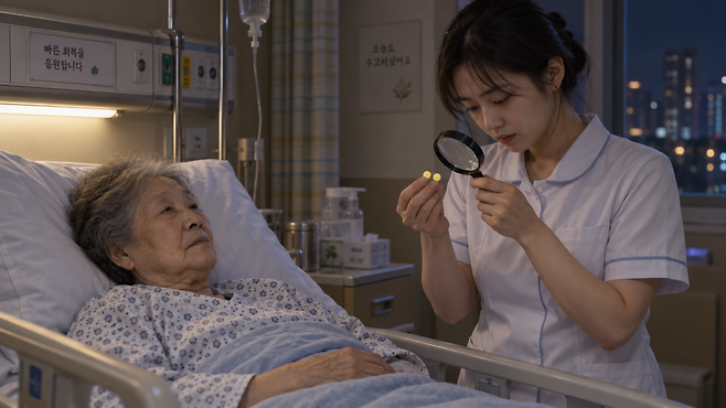 서울의 한 대형병원 앞 약국에서 혈당강하제와 마그네슘 보충제를 혼동하는 사고가 일어났다. 사진은 제보자의 진술을 바탕으로 AI를 활용해 재구성하였음. 사진=코메디닷컴 DB