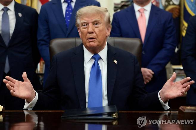 트럼프 대통령 [로이터=연합뉴스. 재판매 및 DB 금지]