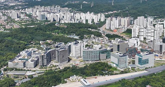 과천지식정보타운 전경.<과천시 제공>