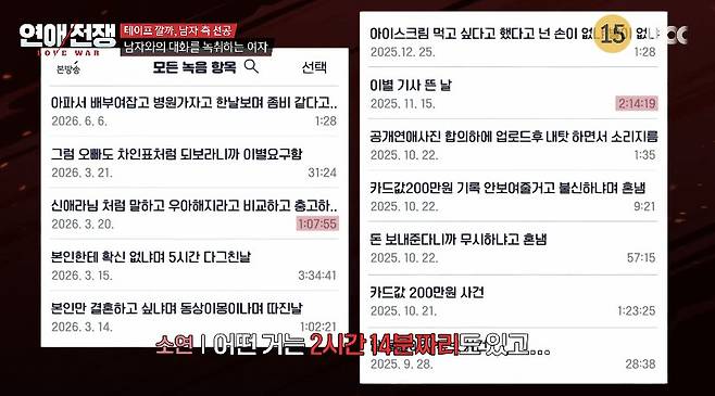 JTBC ‘연애전쟁’ 캡처