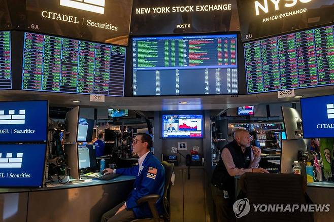 뉴욕증권거래소(NYSE) [AFP=연합뉴스. DB 및 재판매 금지]