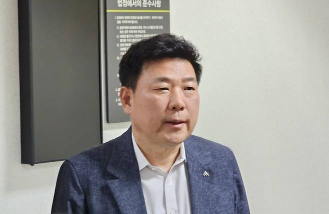 노기원 태왕이앤씨 대표이사 취재진 인터뷰