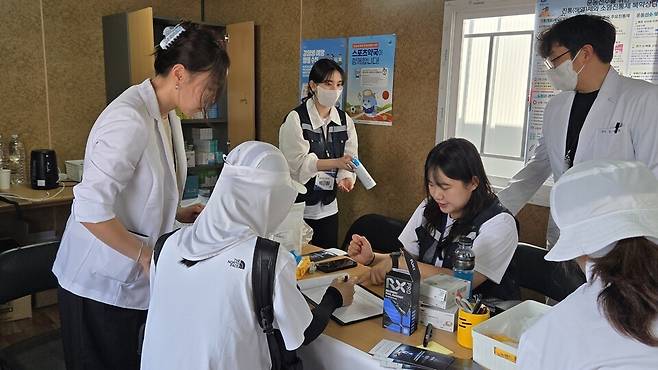 제주 서귀포 강창학종합경기장 스포츠약국. 사진=한상인 기자.&nbsp;
