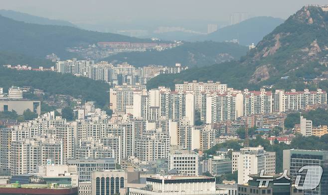 서울 남산타워에서 바라본 서울 도심. (뉴스1DB) ⓒ 뉴스1 권현진 기자