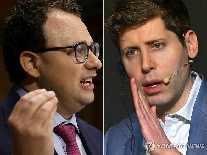 다리오 아모데이·샘 올트먼 [AFP=연합뉴스. 재판매 및 DB 금지]