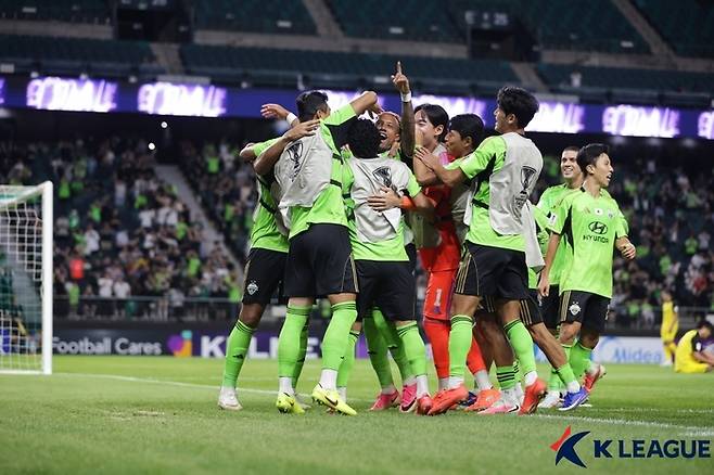 ACLE에서 가시와 레이솔을 잡은 전북 현대. 제공 | 한국프로축구연맹