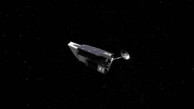 뒤쪽에서 바라본 로먼 우주망원경의 모습. NASA 고다드 우주비행센터/Conceptual Image Lab 제공
