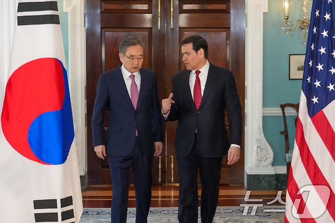 조현 외교부 장관과 마코 루비오 미 국무장관. (외교부 제공. 재판매 및 DB 금지) 2026.2.4 ⓒ 뉴스1 임세영 기자