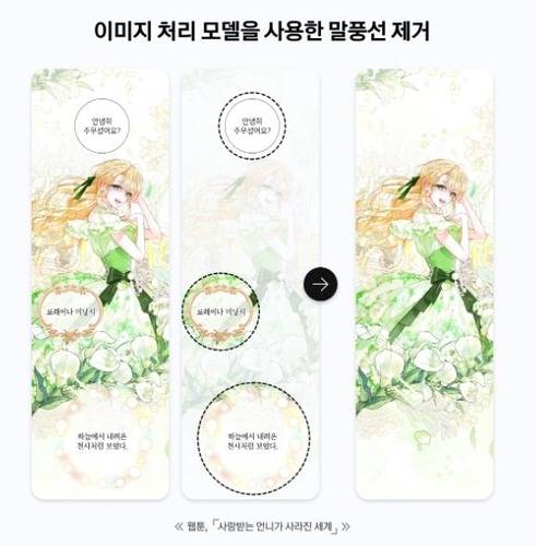 AI 기술을 활용한 웹툰 숏츠 영상 제작 과정.카카오 기업 홈페이지 갈무리