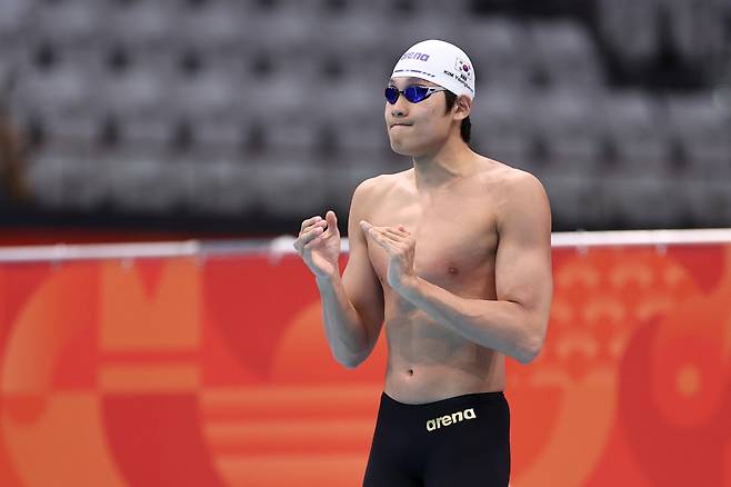김영범은 20일 일본 도쿄 아쿠아틱스센터에서 열린 2026 아이치·나고야 아시안게임 수영 경영 남자 자유형 100ｍ 예선에서 48초34로 골인해 전체 3위를 차지했다. 김영범은 이 종목 한국기록 보유자다. 예선 1위는 세계기록 보유자인 판잔러(중국·48초07)에게 돌아갔다. 한국 수영 간판 황선우가 48초13으로 2위를 기록했다. 결승은 같은 날 오후 5시53분에 열린다. 엑스포츠뉴스DB