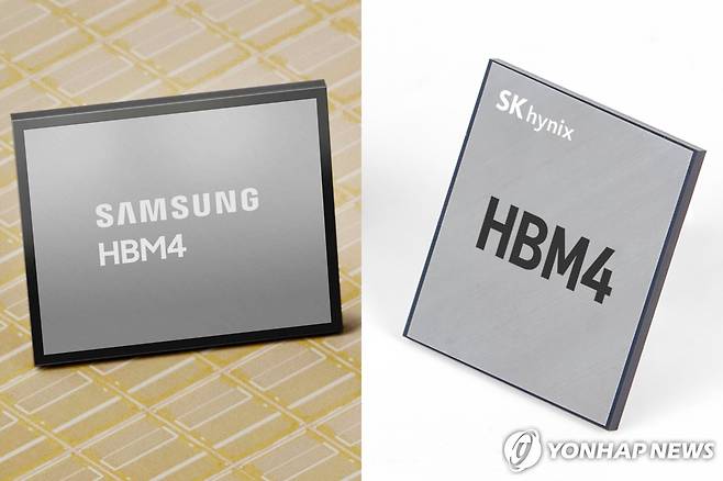 삼성전자와 SK하이닉스의 HBM4 [삼성전자·SK하이닉스 제공. 재판매 및 DB 금지]