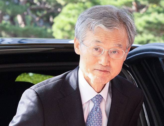 조희대 대법원장이 22일 오전 서울 서초구 대법원 청사로 출근하고 있다. 2026.9.22 . 뉴스1