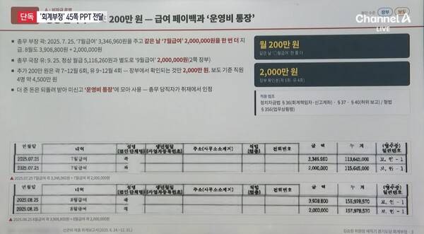 ▲지난 21일 채널A 뉴스A 방송화면 갈무리