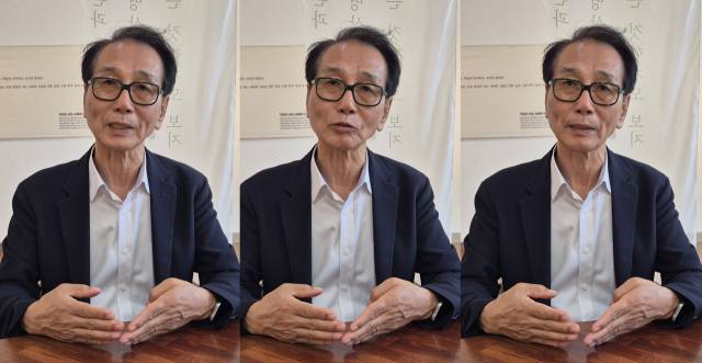 ▲정대경 부안군문화재단 대표이사가 부안의 문화예술에 대한 구체적인 발전 방안을 설명하고 있다. ⓒ프레시안