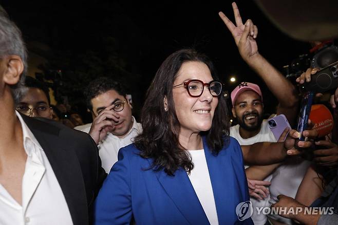 모로코 총선에서 1당이 된 신뢰현대당(PAM) 소속 파티마 자흐라 만수리 국토계획 담당 장관이자 마라케시 시장 [AFP=연합뉴스. 재판매 및 DB 금지]