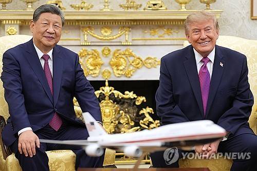 백악관에서 회담하는 미중 정상 [AP=연합뉴스 자료사진. 재판매 및 DB 금지]