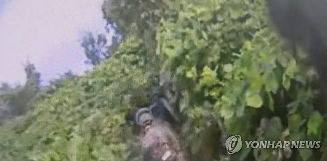 군·유엔사, DMZ에 인력 투입해 현장조사 준비…기동로 확보 (서울=연합뉴스) 군과 유엔군사령부가 서부전선에서 발생한 지뢰 추정 폭발 사고 현장조사를 위해 26일 비무장지대(DMZ) 내에서 기동로 확보 및 작전환경 조사 활동을 하는 모습. 2026.9.26 [합참 제공 영상 캡처. 재판매 및 DB 금지] photo@yna.co.kr