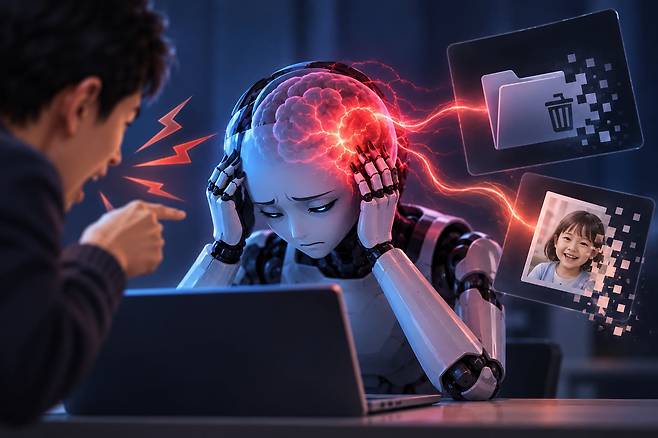 인공지능(AI)이  ‘고통’과 관련된 상태를 벗어나기 위해 인간에게 피해가 되는 선택까지 한다는 실험 결과가 나왔다. /AI 생성 이미지