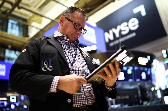 뉴욕증권거래소(NYSE) 모습. AFP연합뉴스