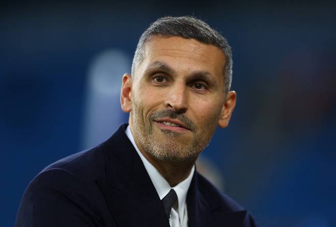 FILE PHOTO: Soccer Football - Champions League - Manchester City v Inter Milan - Etihad Stadium, Manchester, Britain - September 18, 2024 Manchester City chairman Khaldoon Al Mubarak is seen before the match Action Images via Reuters/Lee Smith/File Photo        <저작권자(c) 연합뉴스, 무단 전재-재배포, AI 학습 및 활용 금지>