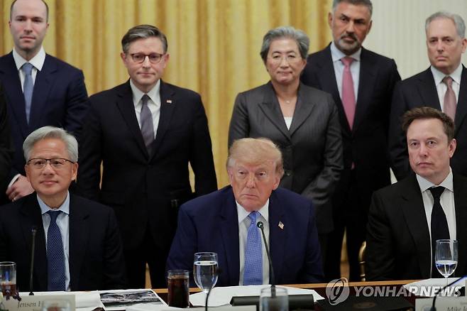도널드 트럼프 미 대통령과 주요 AI 기업 수장 오찬 [로이터=연합뉴스. 재판매 및 DB 금지]