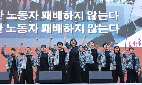노동문예창작단 ‘가자’. 부산민주항쟁기념사업회 제공