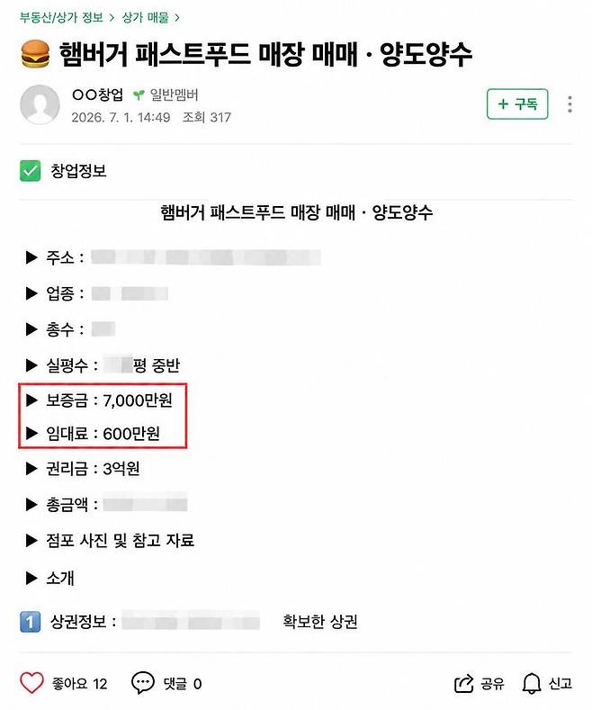 [서울=뉴시스] 실제 온라인 카페 게시글을 재구성한 30대 B씨의 부동산 광고 가상 예시. (사진=서울시 제공) photo@newsis.com *재판매 및 DB 금지