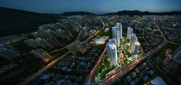부산 연산13구역 주택재개발정비사업 조감도 [사진=IPARK현대산업개발]