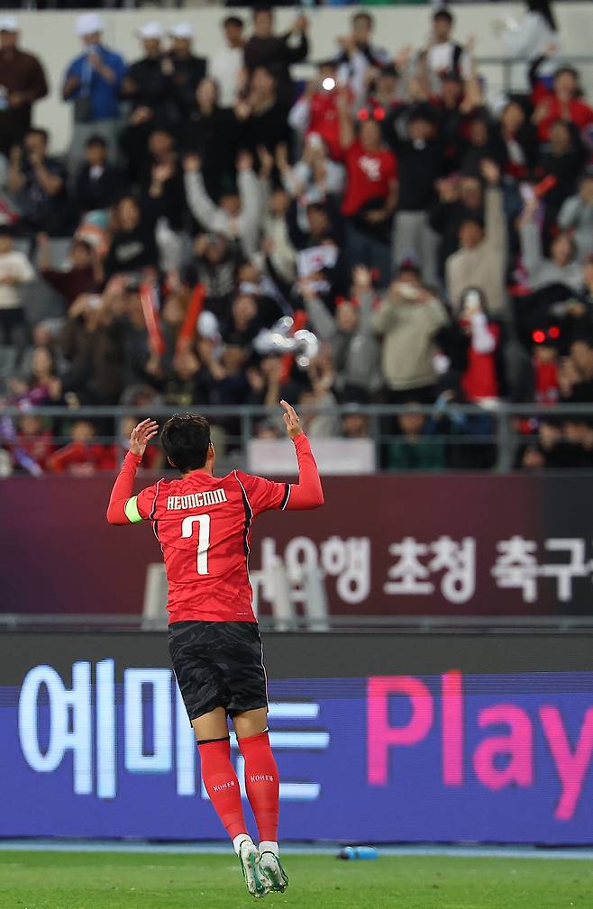 ▲ 우즈베키스탄전에서 한국 역대 최다골 '단독 선두' 기록을 쓴 손흥민/연합뉴스