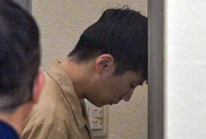 성폭력범죄의 처벌 등에 관한 특례법 위반(강간 등 살인) 혐의로 기소된 장윤기가 지난달 30일 1심 선고 공판을 받기위해 광주지법에 출석하고 있다. 뉴스1
