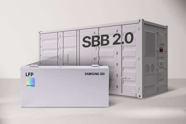 삼성SDI LFP 탑재 ESS 설루션 ‘SBB 2.0’. 삼성SDI 제공