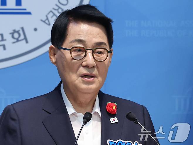 박지원 더불어민주당 의원. 2026.5.4 ⓒ 뉴스1 황기선 기자