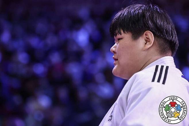 이현지의 지난 11일 경기 모습. 국제유도연맹 제공
