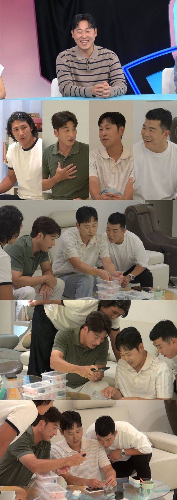 [서울=뉴시스] 13일 오후 10시40분 방송되는 SBS TV 예능물 '동상이몽 시즌2-너는 내 운명'에서는 윤석민·김수현 부부가 전 야구선수 이택근, 정근우, 황재균을 집으로 초대하는 모습이 그려진다. (사진= SBS) 2026.10.12.   photo@newsis.com *재판매 및 DB 금지