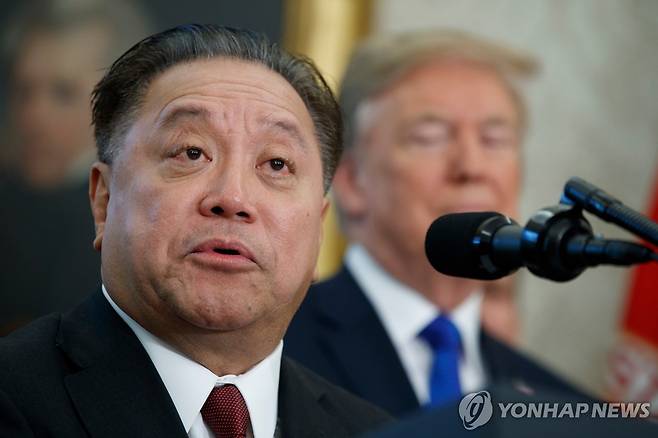 혹 탄 브로드컴 CEO [AP=연합뉴스 자료사진. 재판매 및 DB 금지]
