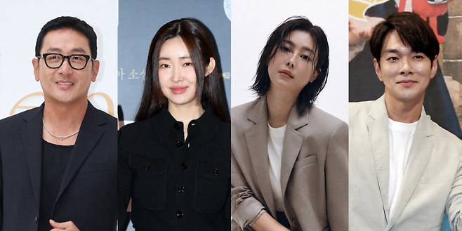 하정우(왼쪽부터),차정원,솔비,이규한/사진=일간스포츠 DB