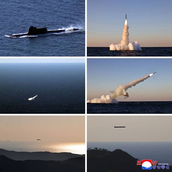 북한, 잠수함발사 전략순항미사일 시험발사 북한, 잠수함발사 전략순항미사일 시험발사  (평양 조선중앙통신=연합뉴스) 북한이 14일 동해에서 2종의 잠수함발사 전략순항미사일을 시험발사했다고 밝혔다. 조선중앙통신은 15일 "미사일총국은 14일 조선 동해에서 두종의 잠수함발사 전략순항미사일을 시험발사했다"고 보도했다.2026.10.15      [국내에서만 사용가능. 재배포 금지. For Use Only in the Republic of Korea. No Redistribution]