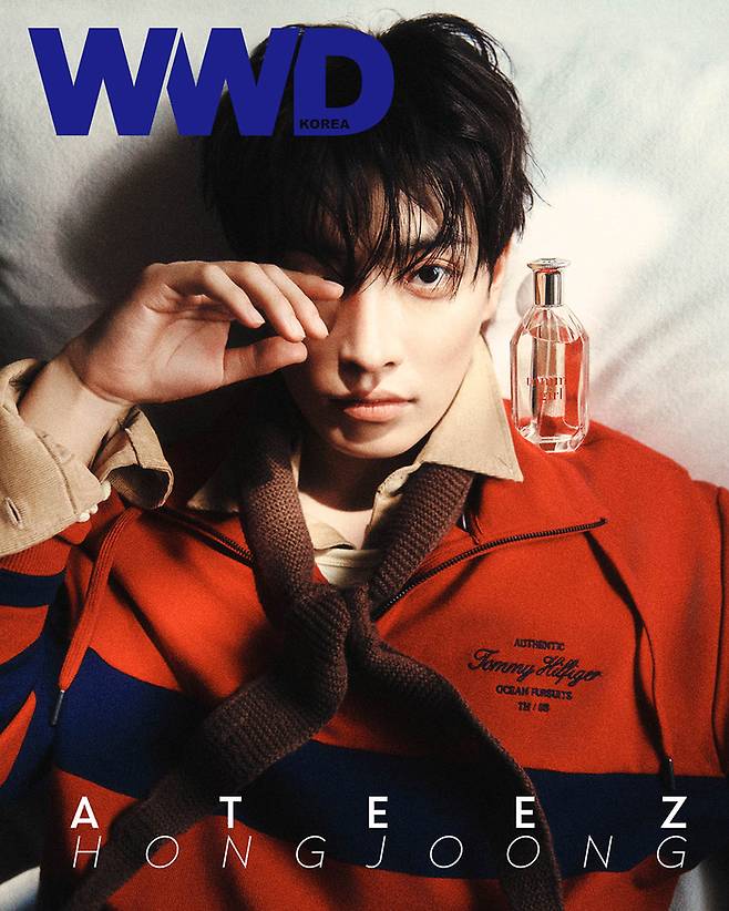 에이티즈 홍중. 사진ㅣWWD 코리아