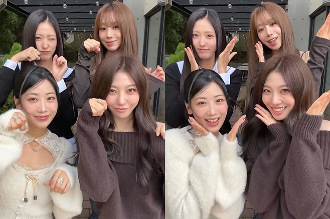 베스티 멤버들.개인 SNS 캡처