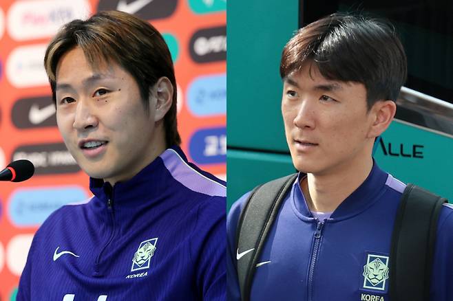아시아축구연맹(AFC) 올해의 국제선수상 최종 후보에서 역대 최다 수상자인 손흥민(LA FC)이 제외된 가운데 이강인(아틀레티코 마드리드)과 황인범(포르투)이 일본의 우에다 아야세(릴)와 함께 수상을 놓고 경쟁한다. 사진은 왼쪽부터 이강인, 황인범. /사진=뉴스1