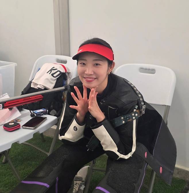 제107회 전국체육대회 사격 여자 일반부 50m 복사 개인전에서 정상에 오른 임하나(화성특례시청).