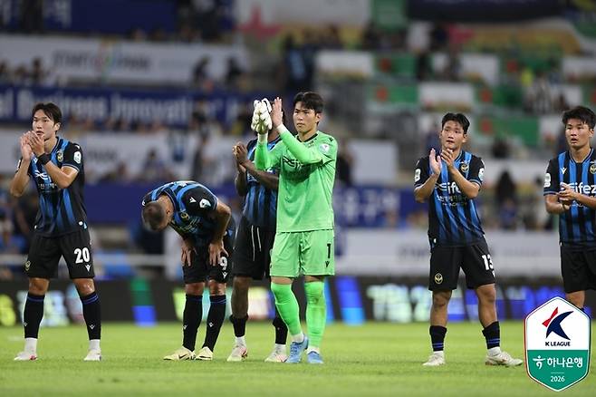 인천 골키퍼 김동헌(가운데). 사진 | 한국프로축구연맹