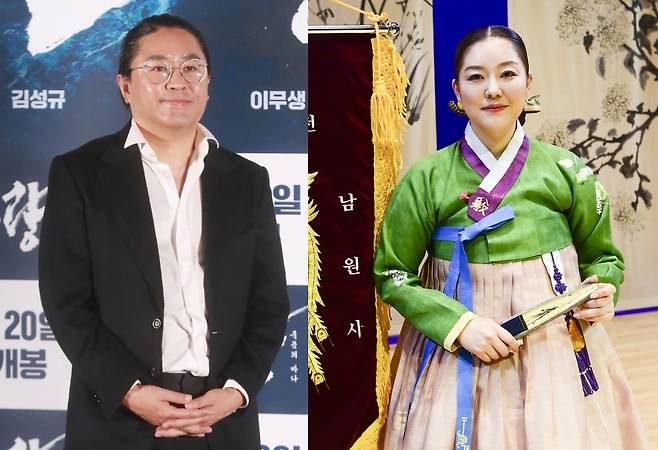 김한민(57) 영화 감독이 이소영(42) 명창과 오는 11월 결혼식을 올린다. /사진=머니투데이 사진DB, 남원시(뉴시스)