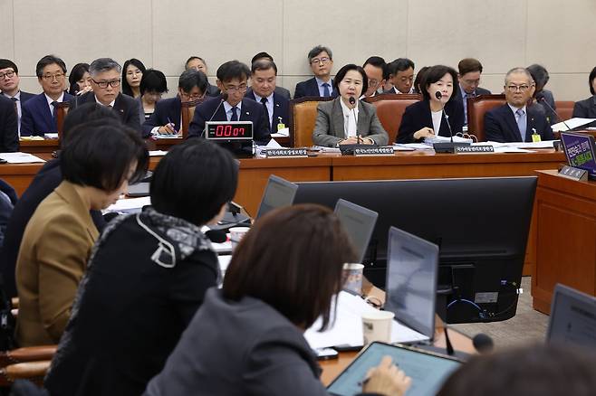 22일 오전 서울 여의도 국회에서 보건복지위원회 국정감사가 열리고 있다. ⓒ뉴시스